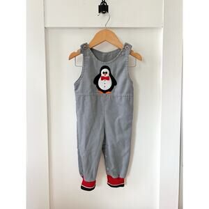 Vintage Healthtex corduroy penguin overalls. Size 12 months.